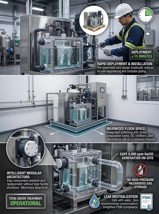 skid mounted sodium hypochlorite generators | plug & play oshg