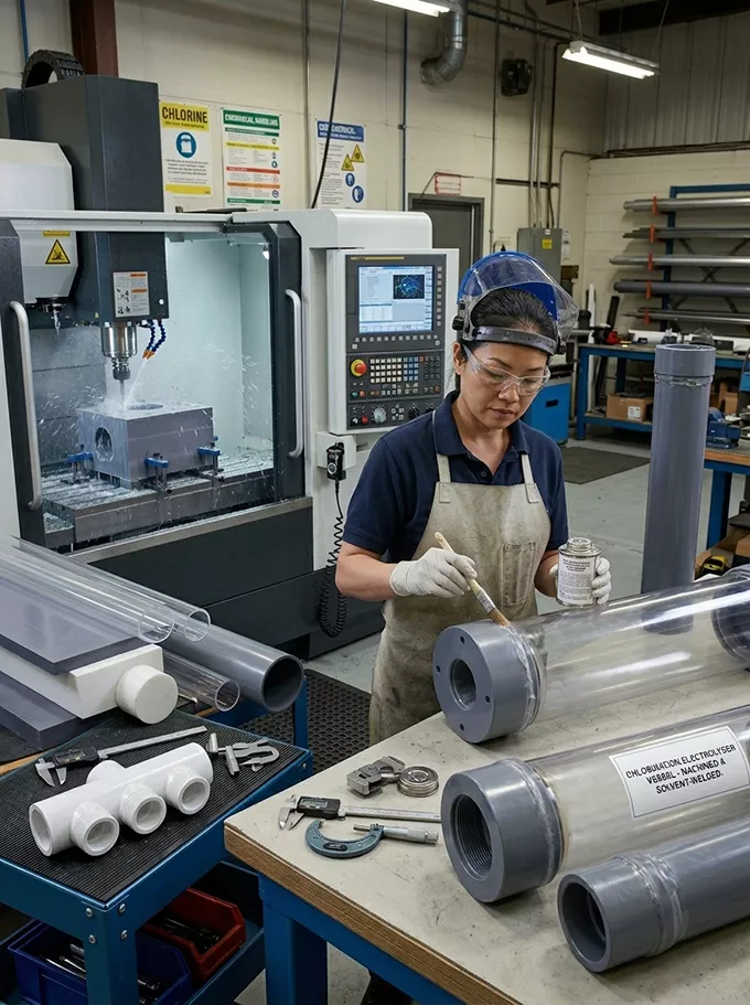 industrial electrolyser vessels & housings | pvc & acrylic chambers