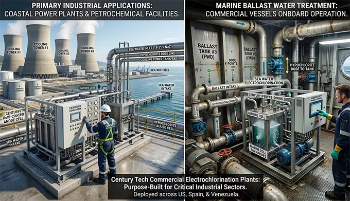 seawater electrolysis systems | marine electrochlorination