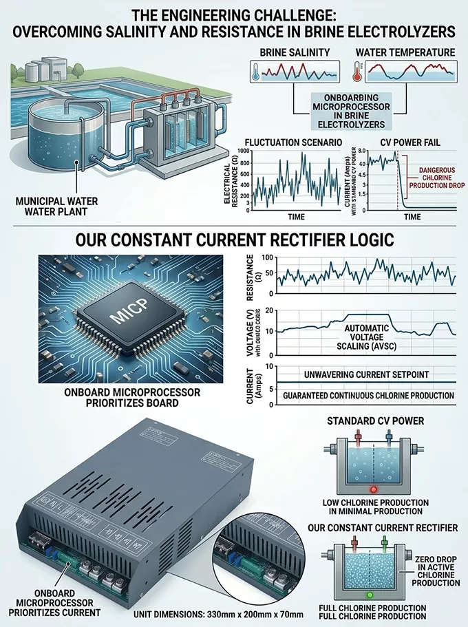 industrial electrolysis rectifiers | high current dc power supplies