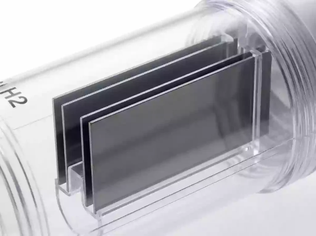 undamaged Ru Ir coating