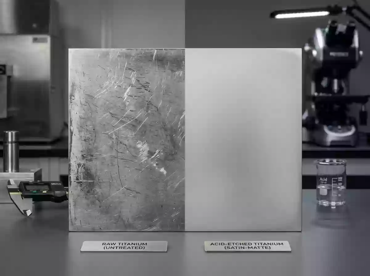 acid etching titanium substrate preparation
