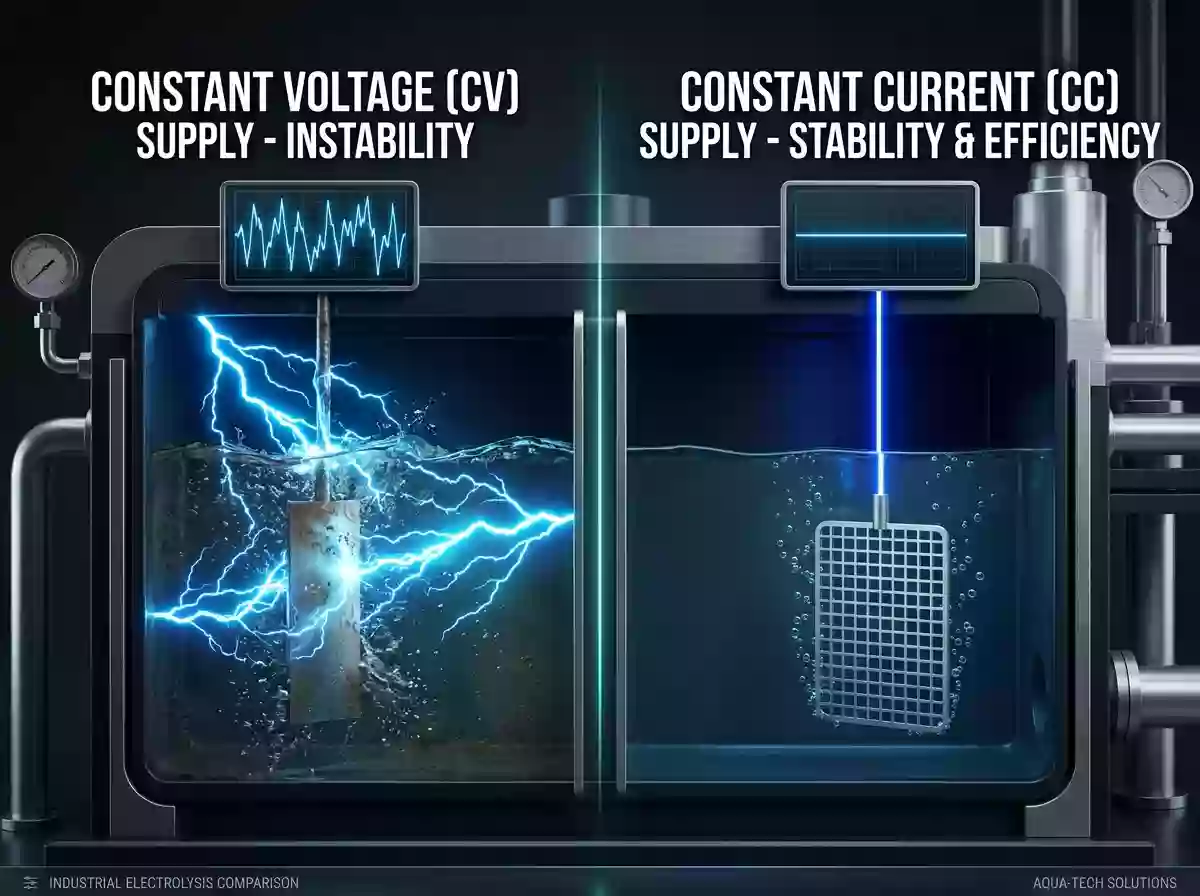 constant current vs constant voltage electrochlorination