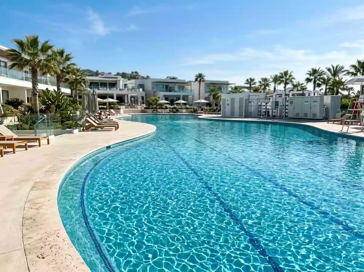 Panoramic View of Premium Commercial Resort Swimming Pool
