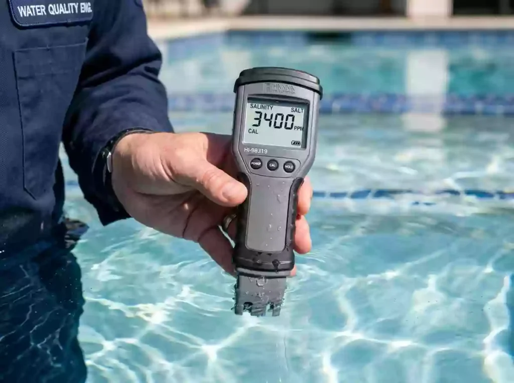 Precise Salinity Test at 3400 PPM for Pool Water