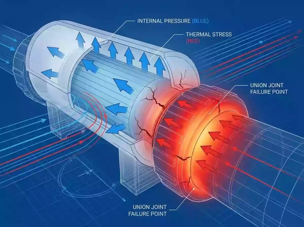 pressure of salt cell housing